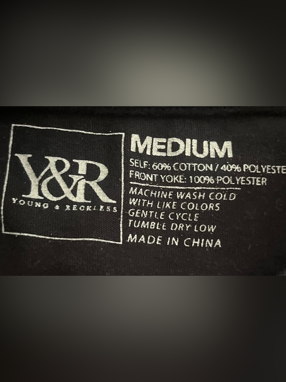 Young & Reckless Tee (with Leather-Like trim) - Picture 3 of 4